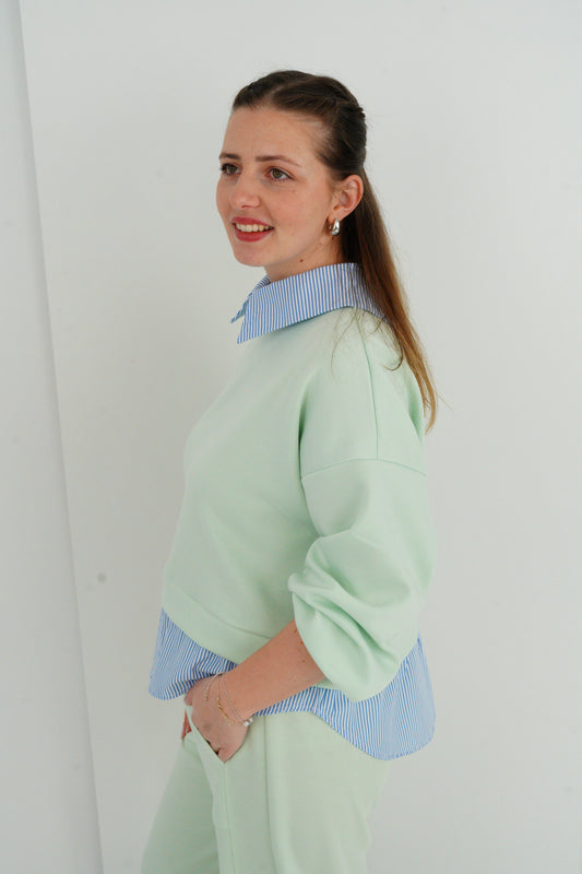 Sweatshirt in Mint (38-42)
