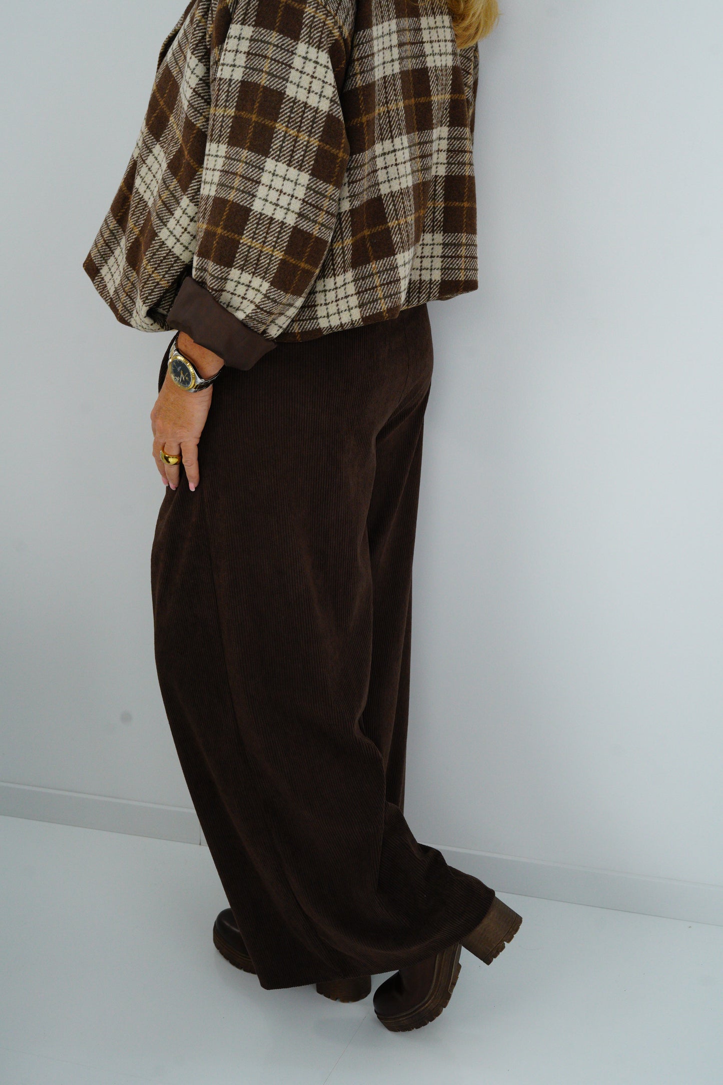 Palazzo Cordhose in Chocolate (38-42)