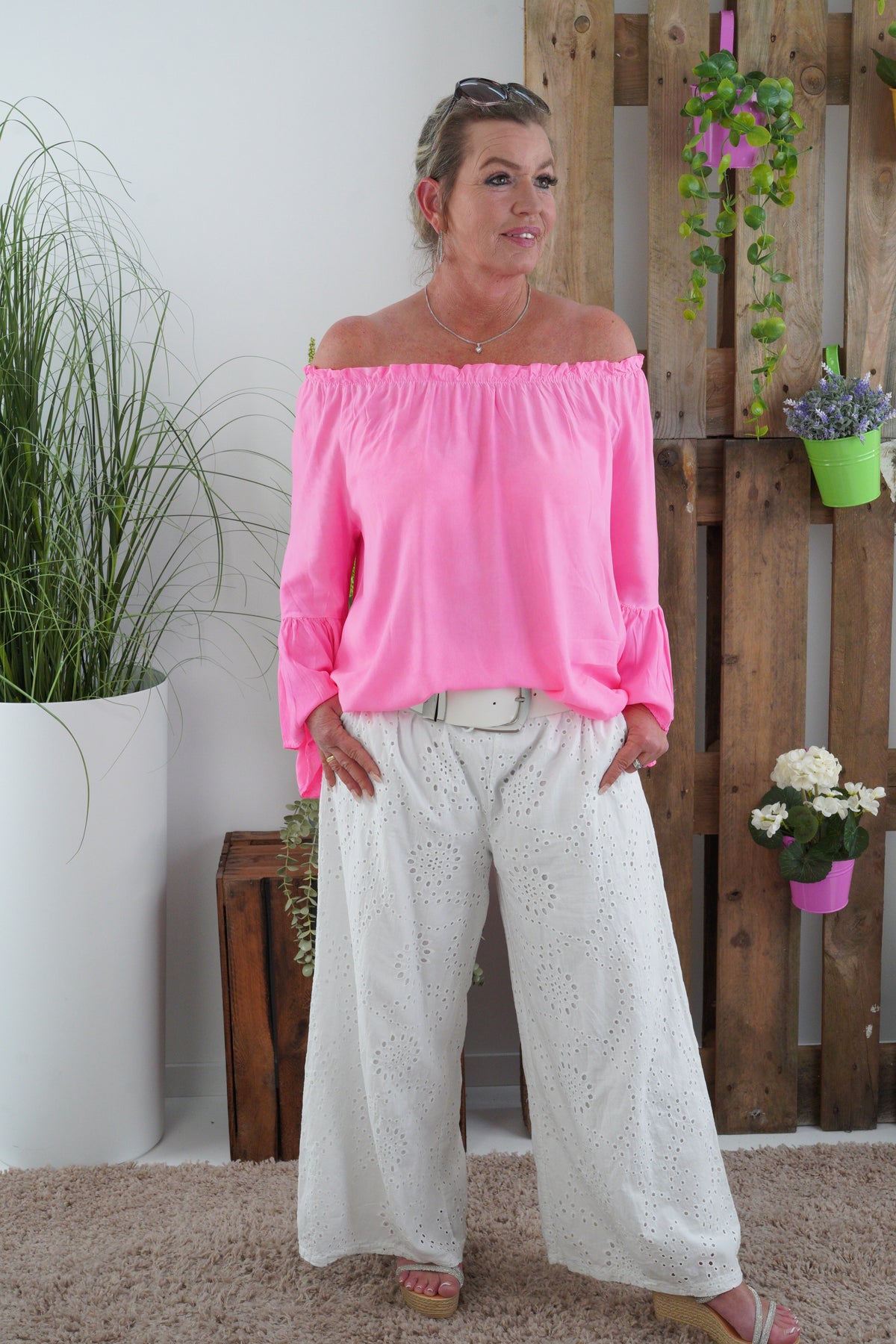 Bluse in Neonpink (38-44)