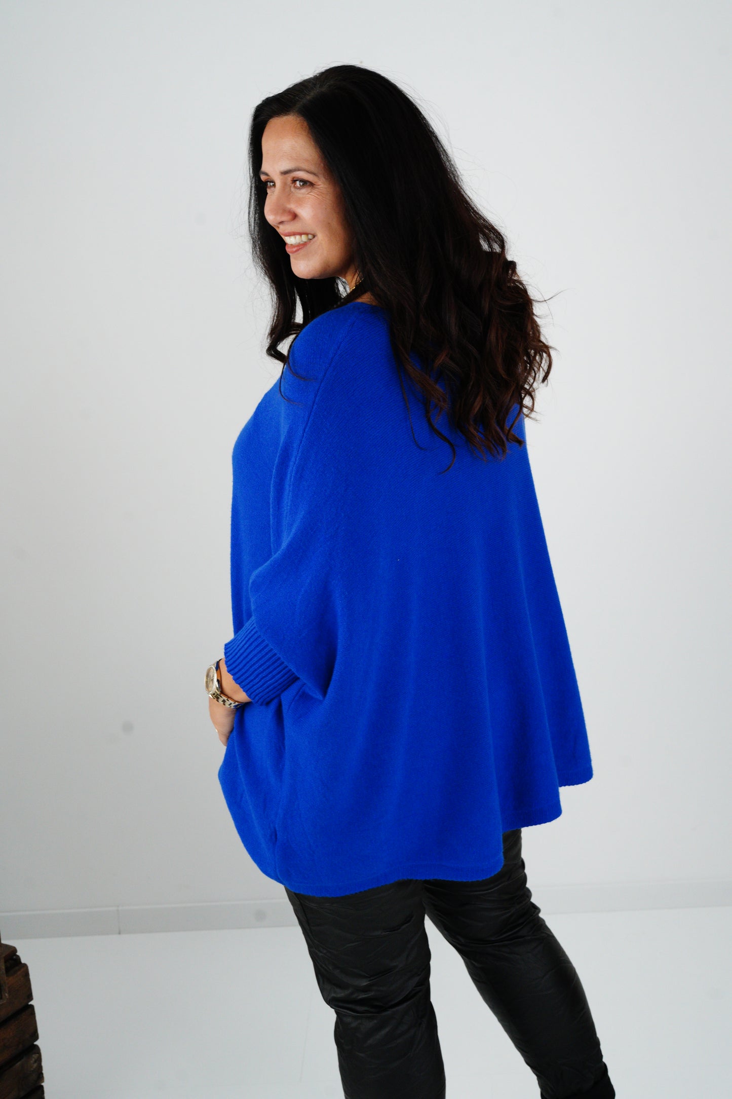 Pullover in Royal-Blue (42-48-Oversize)