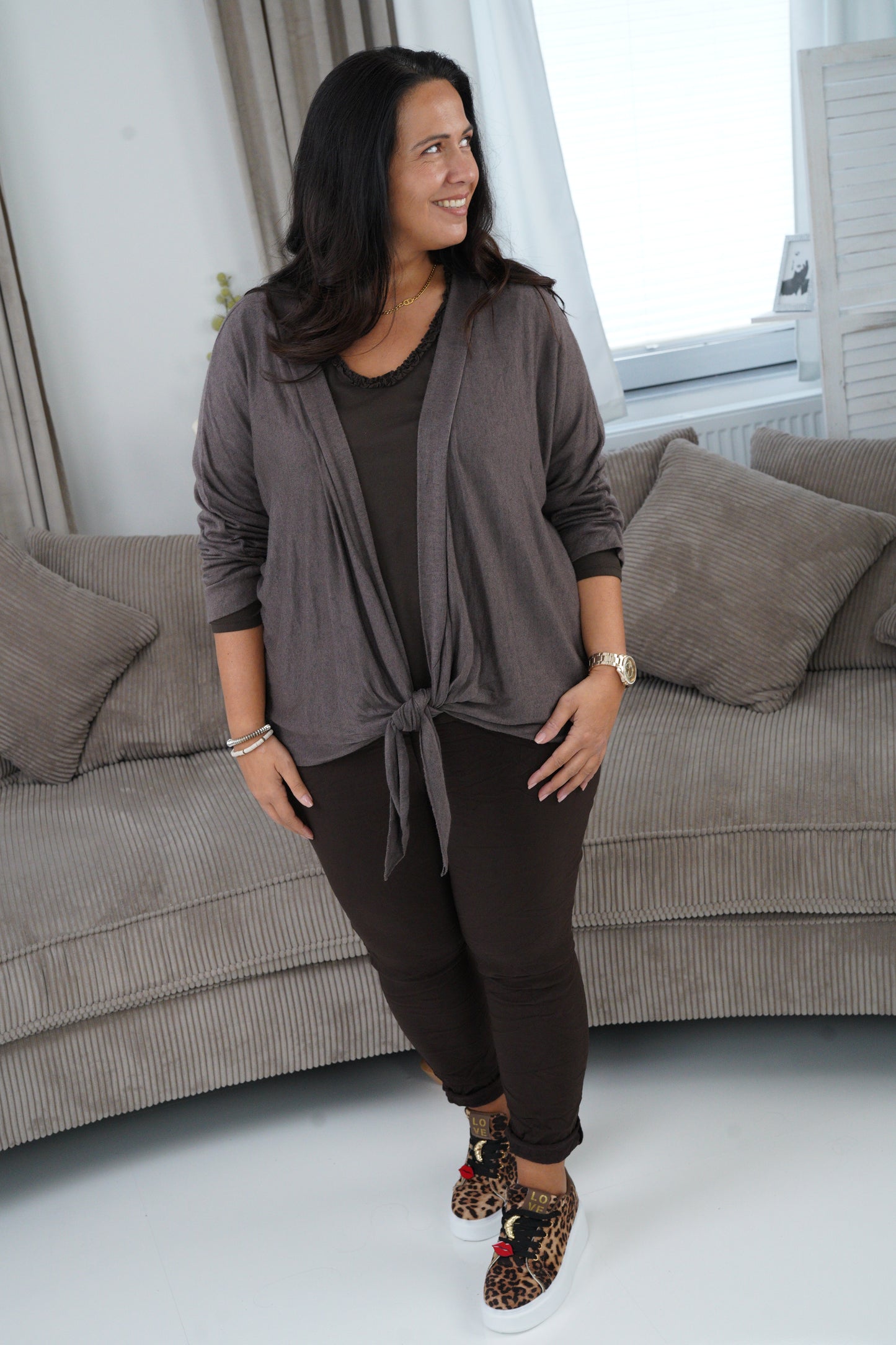 Joggpant in Schoko (42-46+)