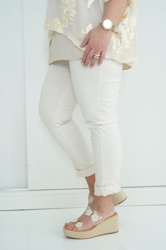 Joggpant in Beige (42-46+)