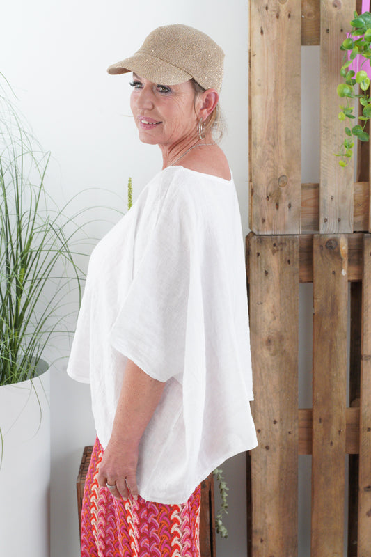 Bluse in Weiß (36-46)