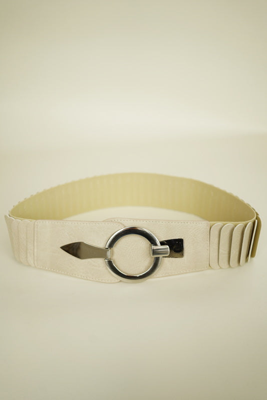 Stretch-Gürtel in Beige (75cm)