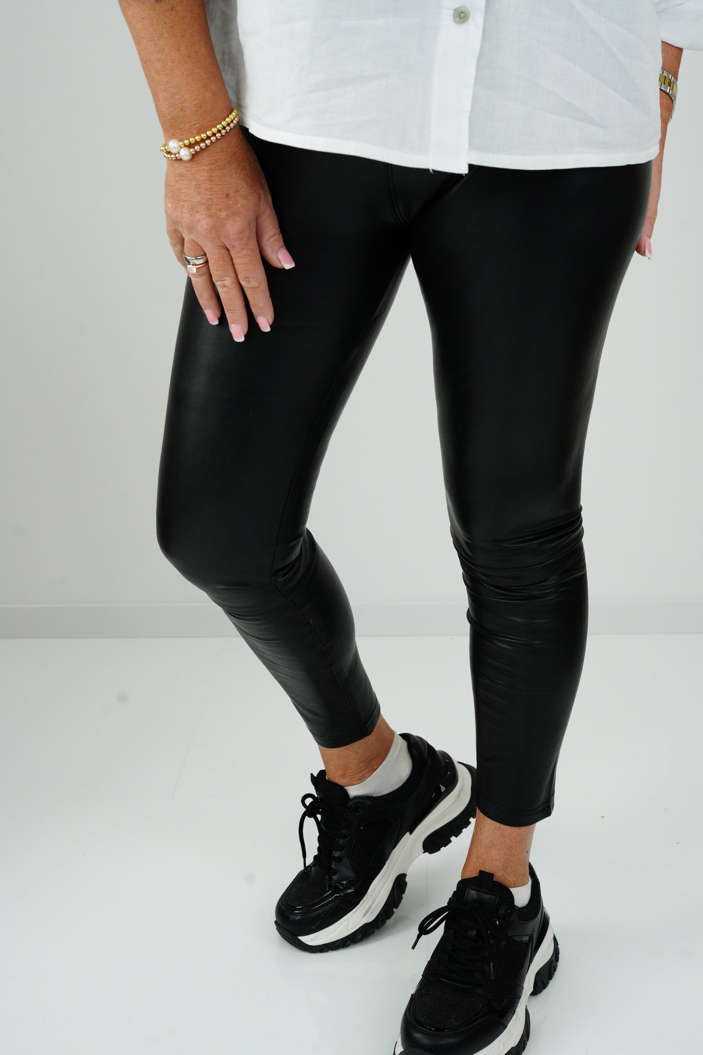 Kunstleder Leggins (36-46)