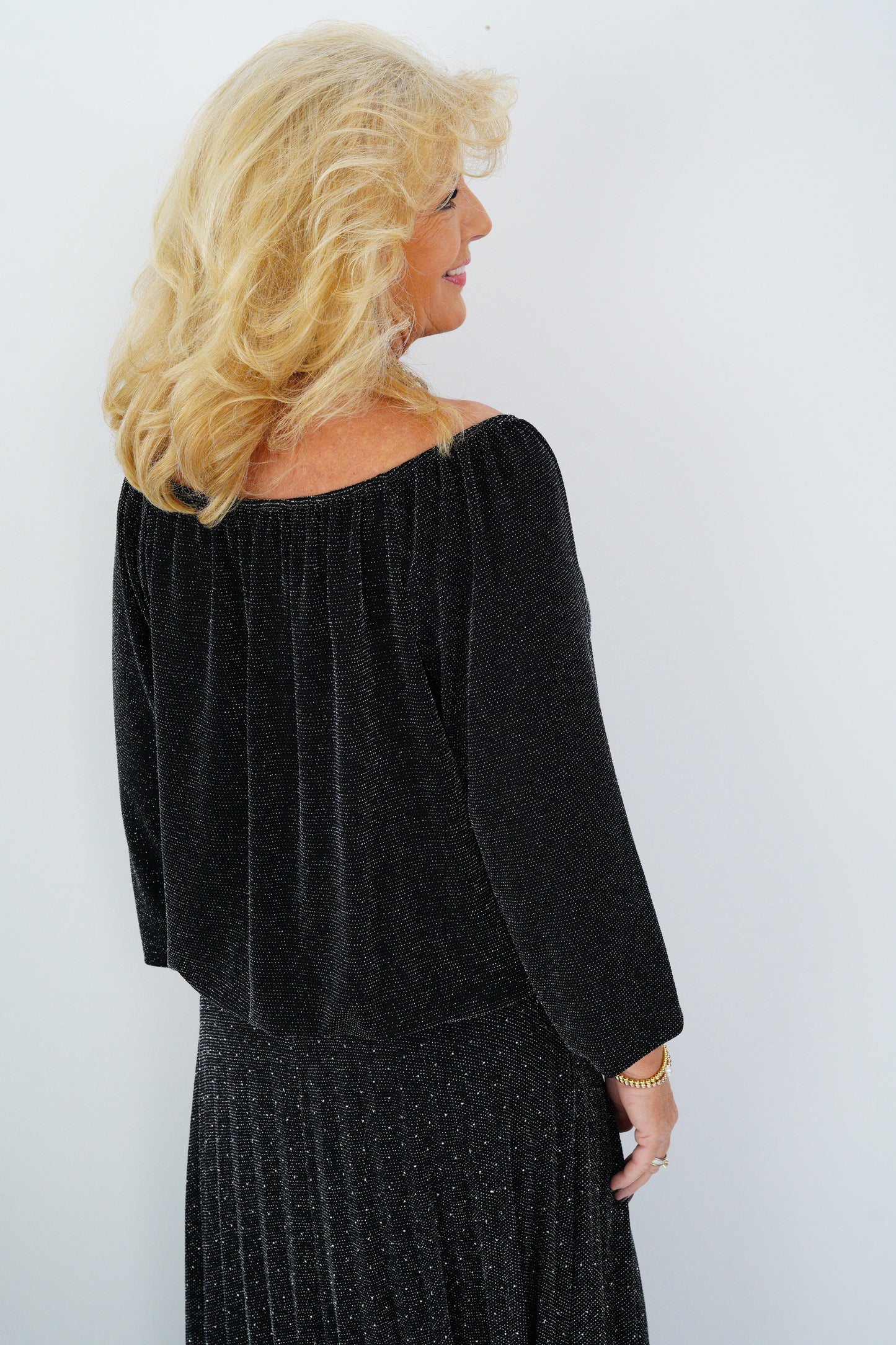 Carmen Bluse in Schwarz (38-42+)