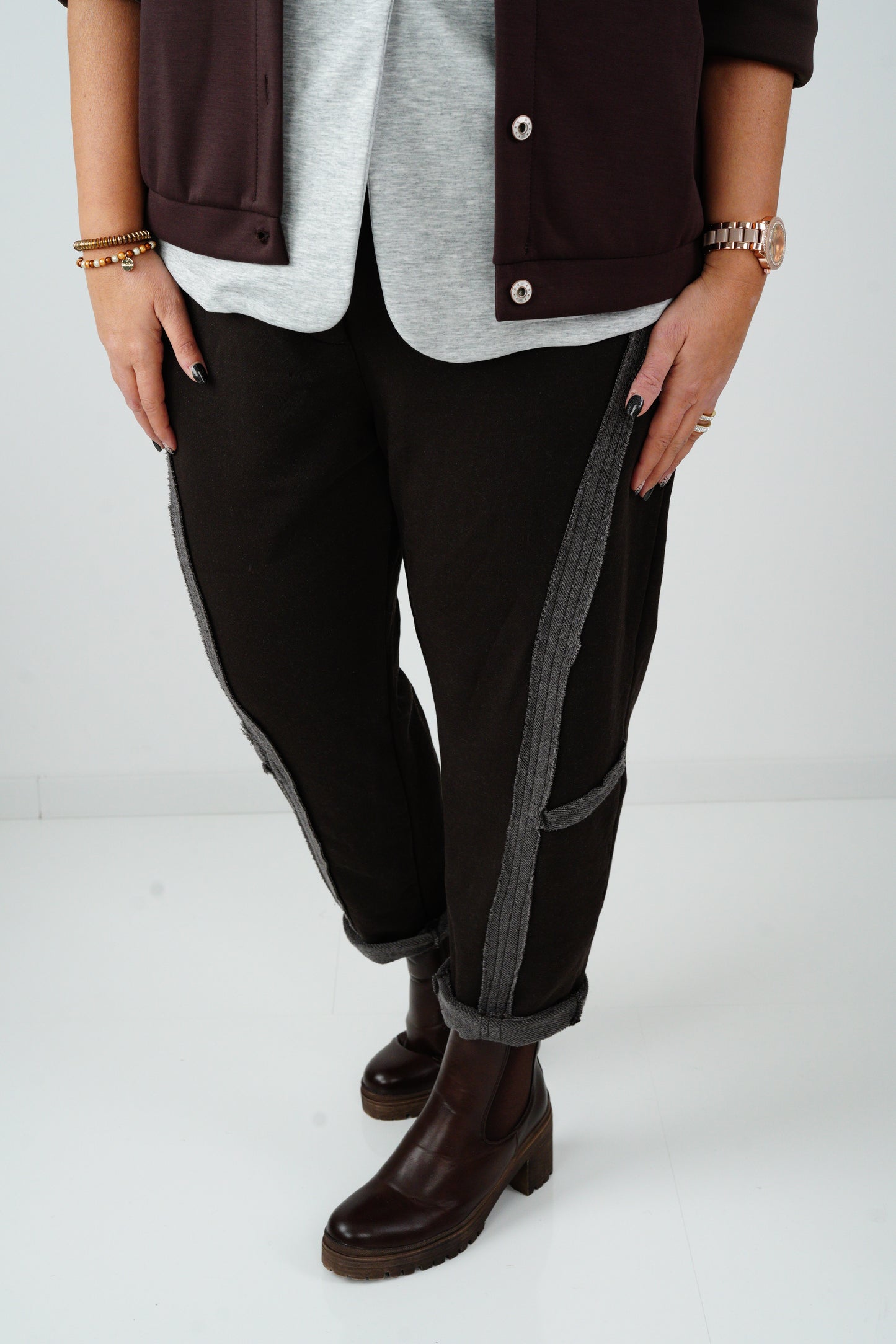 Joggpant in Dark-Chocolate (42-46+)