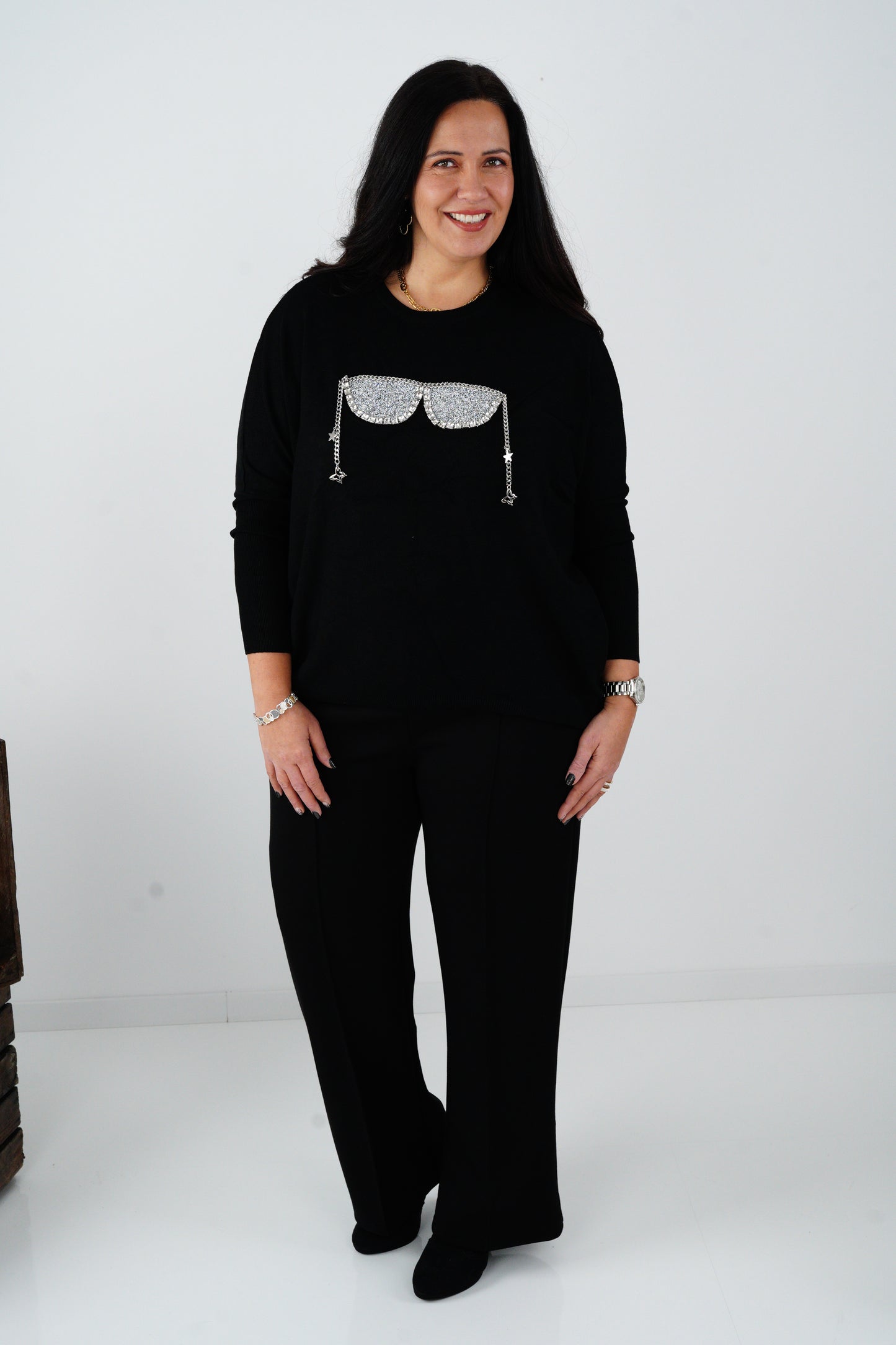 Pullover in Schwarz (40-44)