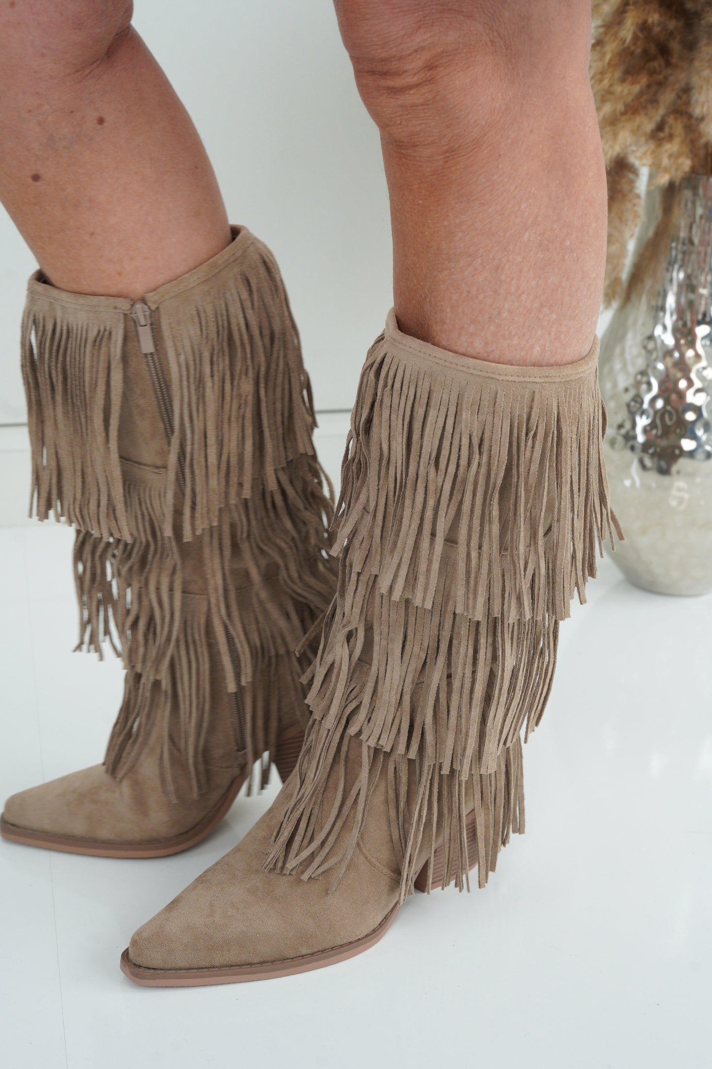 Stiefel in Beige (36-41)