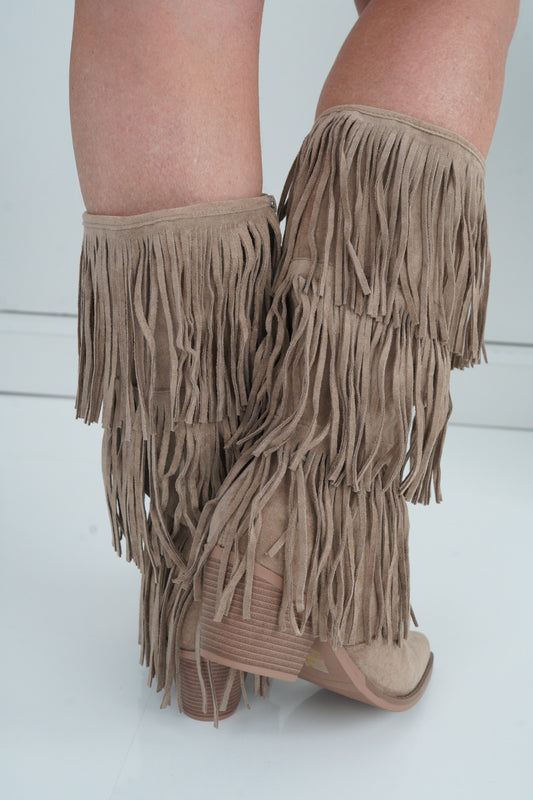 Stiefel in Beige (36-41)