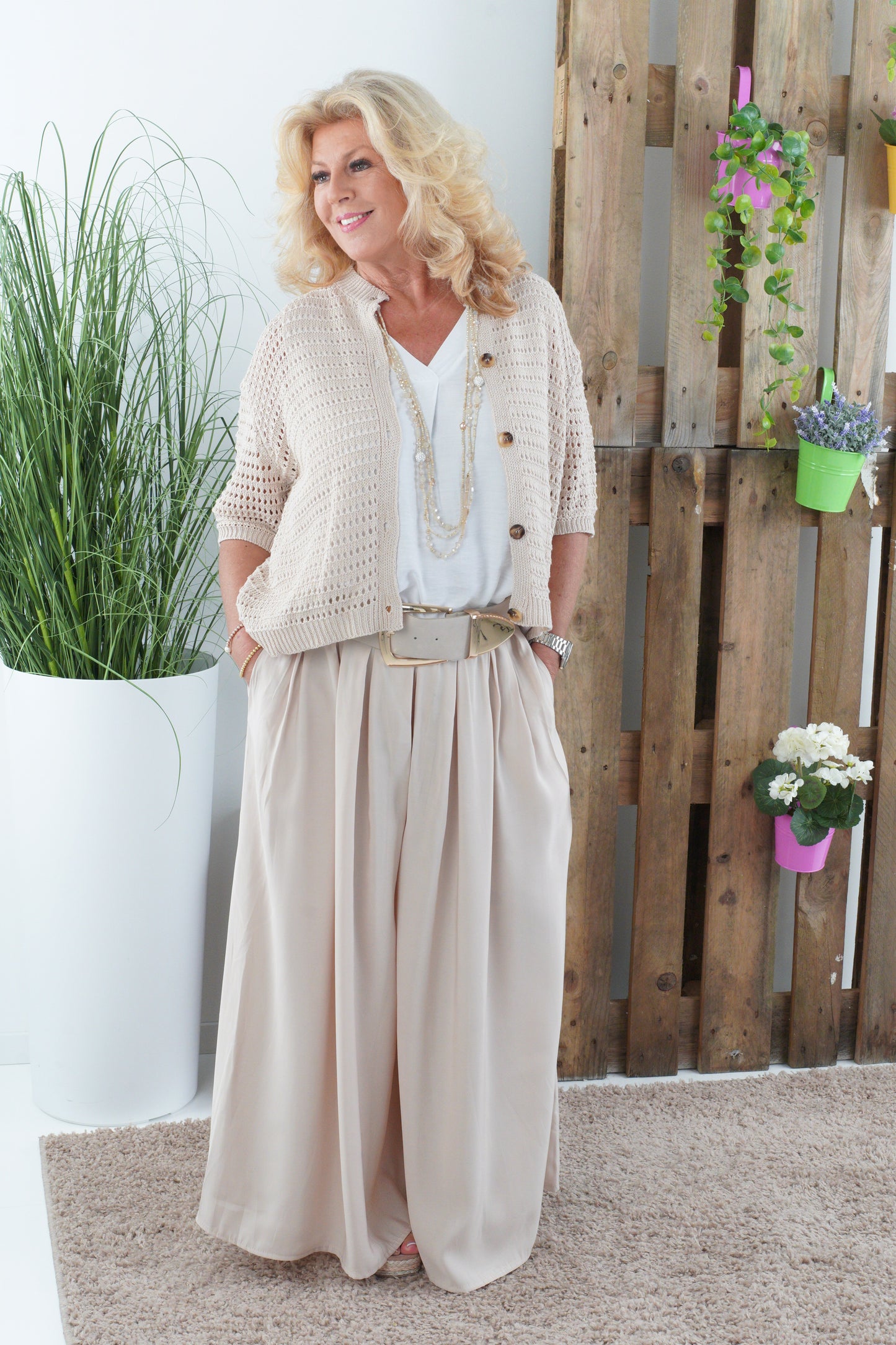 Palazzo Hose in Beige (38-42)