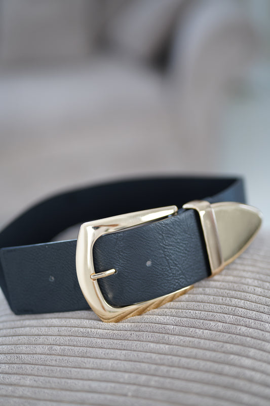 Gürtel in Schwarz-Gold (80cm, 85cm)