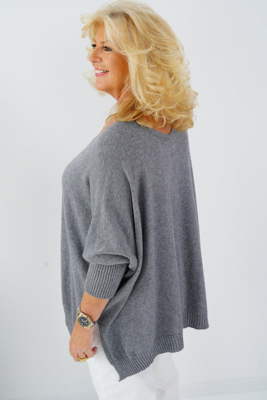 Pullover in Grey (36-48) Onesize