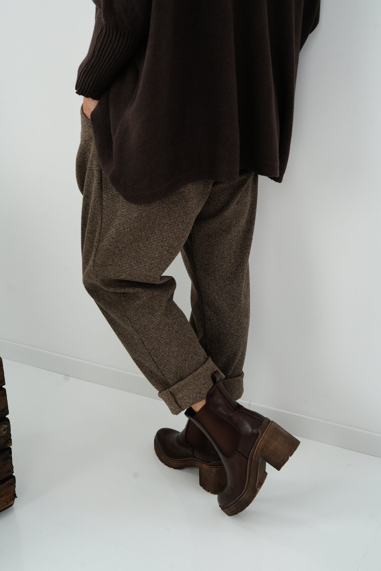 Baggy Hose in Cappuchino (38-42+)