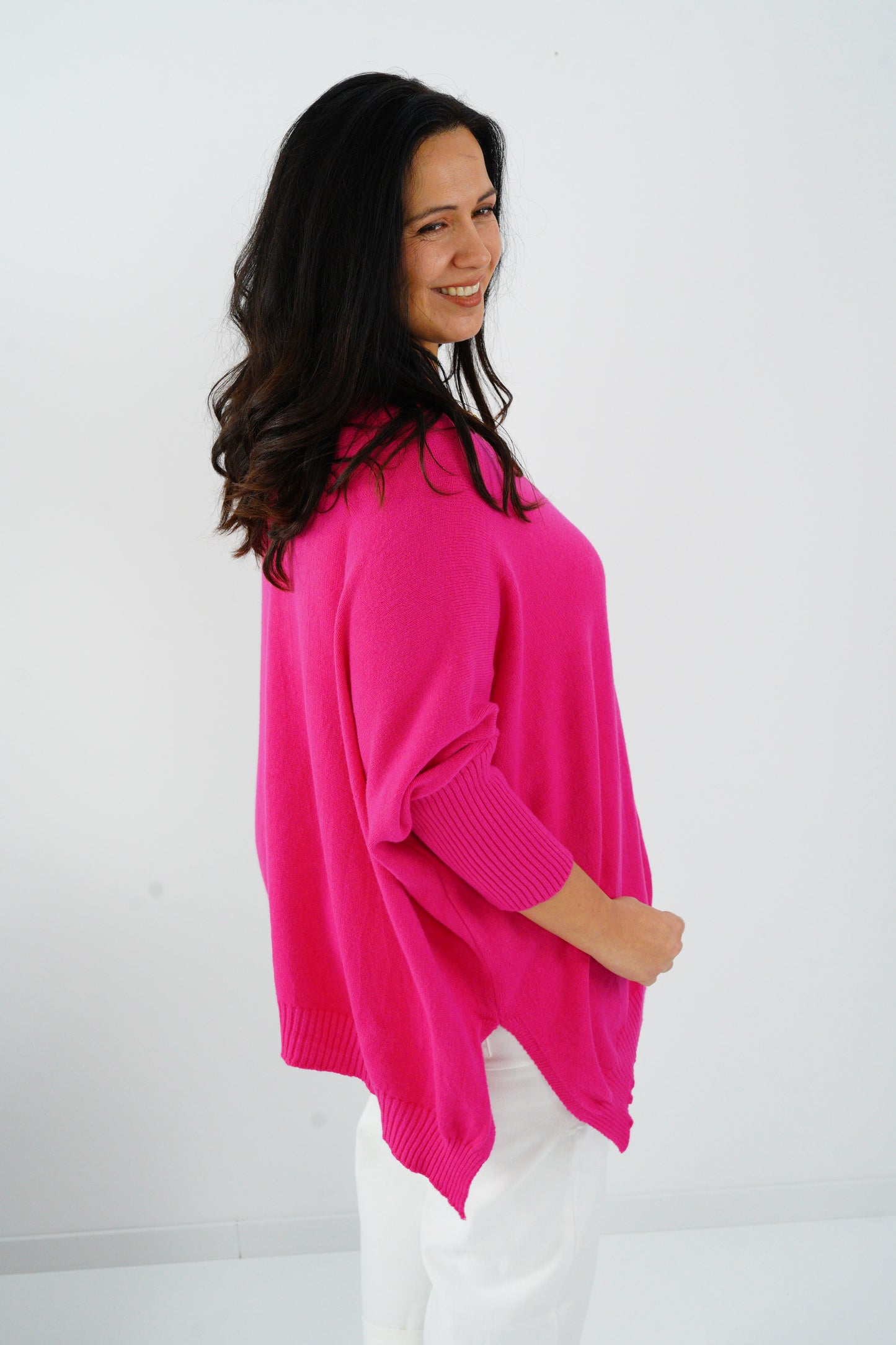 Pullover in Magenta (36-48) Onesize