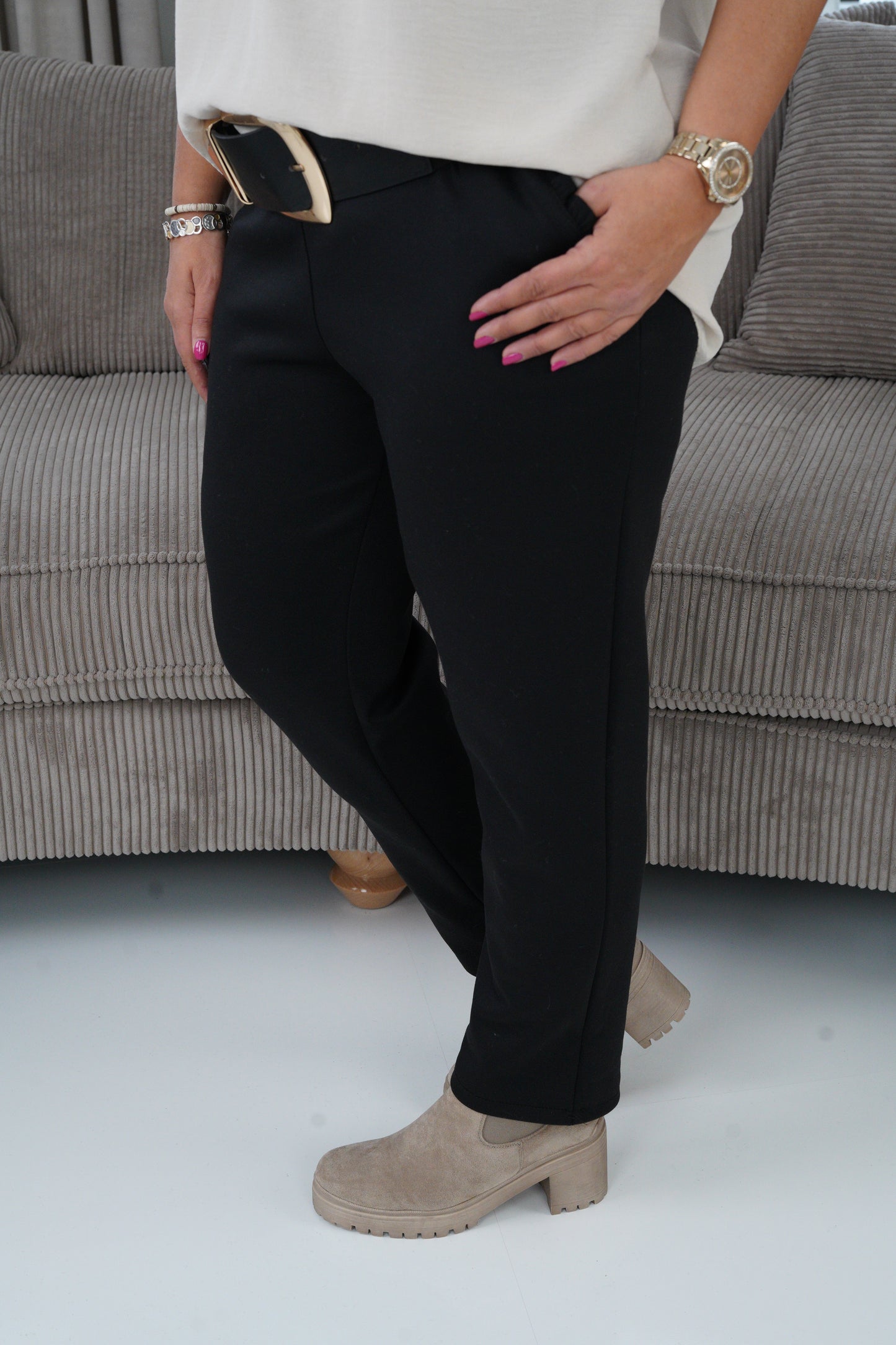 Joggpant in Schwarz (42-46)
