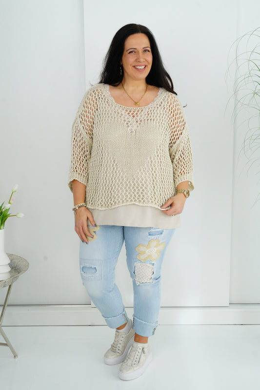 Pullover in Beige (40-44)