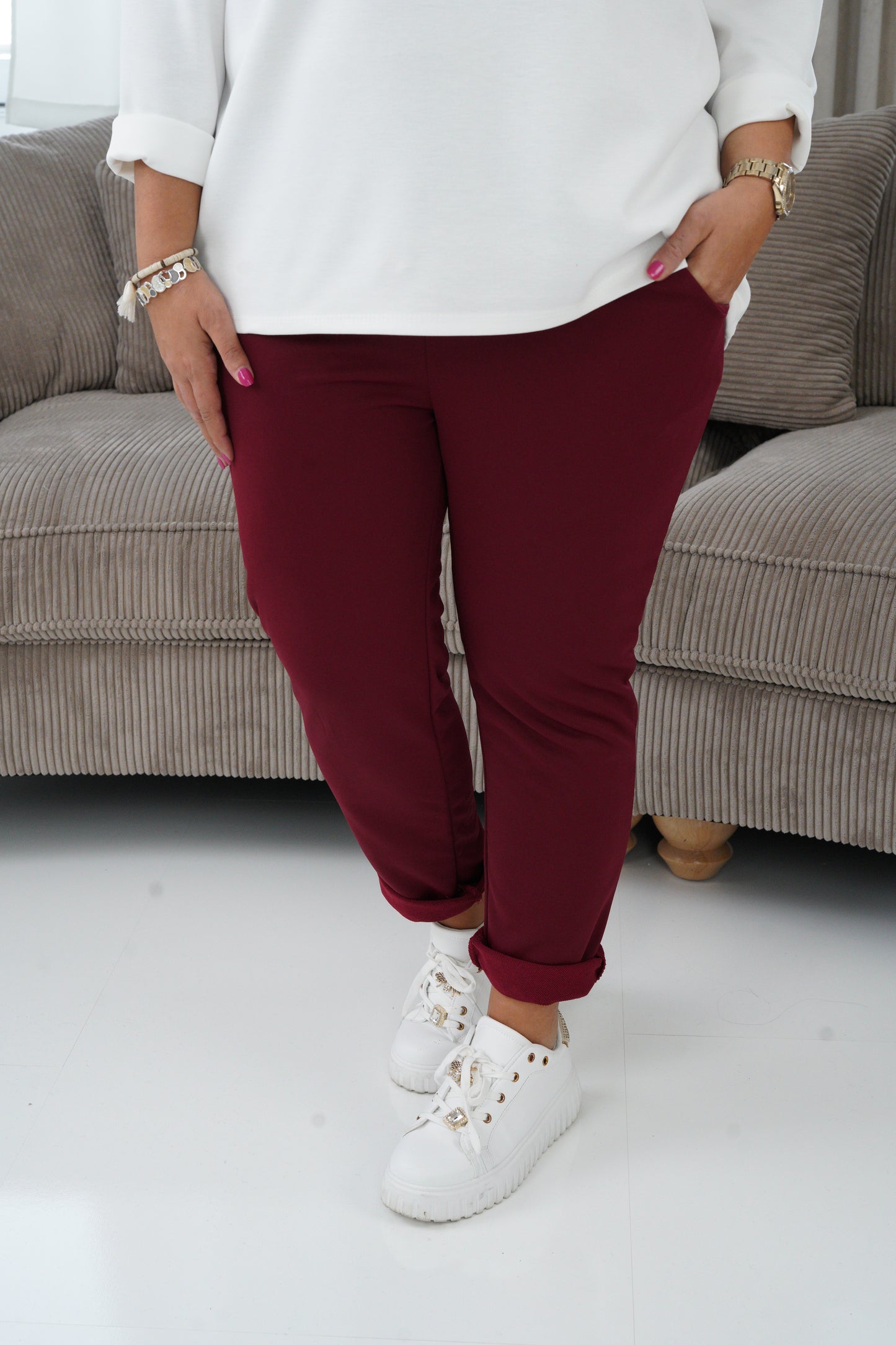 Joggpant in Bordeaux (42-46)