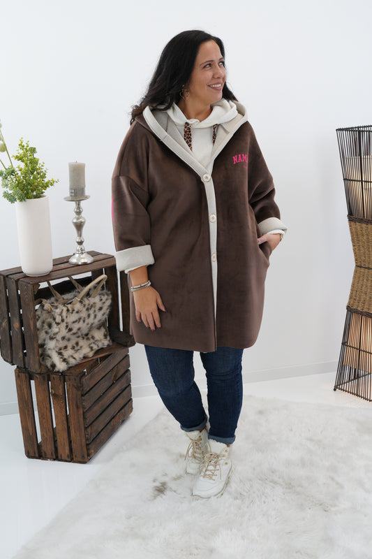 Mantel in Schoko (40-44+)