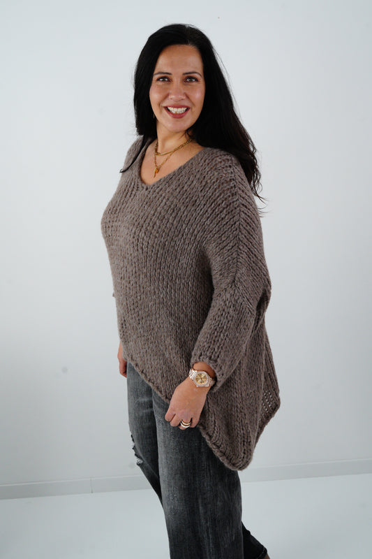 Pullover in Taupe (40-46)