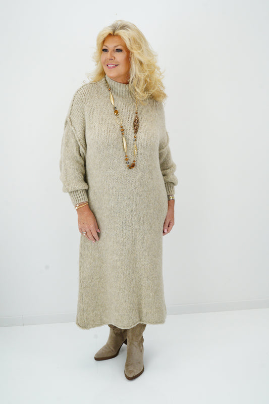 Strickkleid in Beige (40-44)