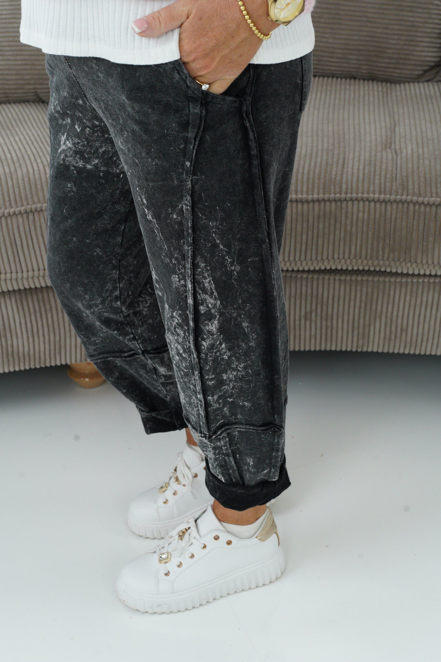 Joggpaant in Anthrazit (38-42+)