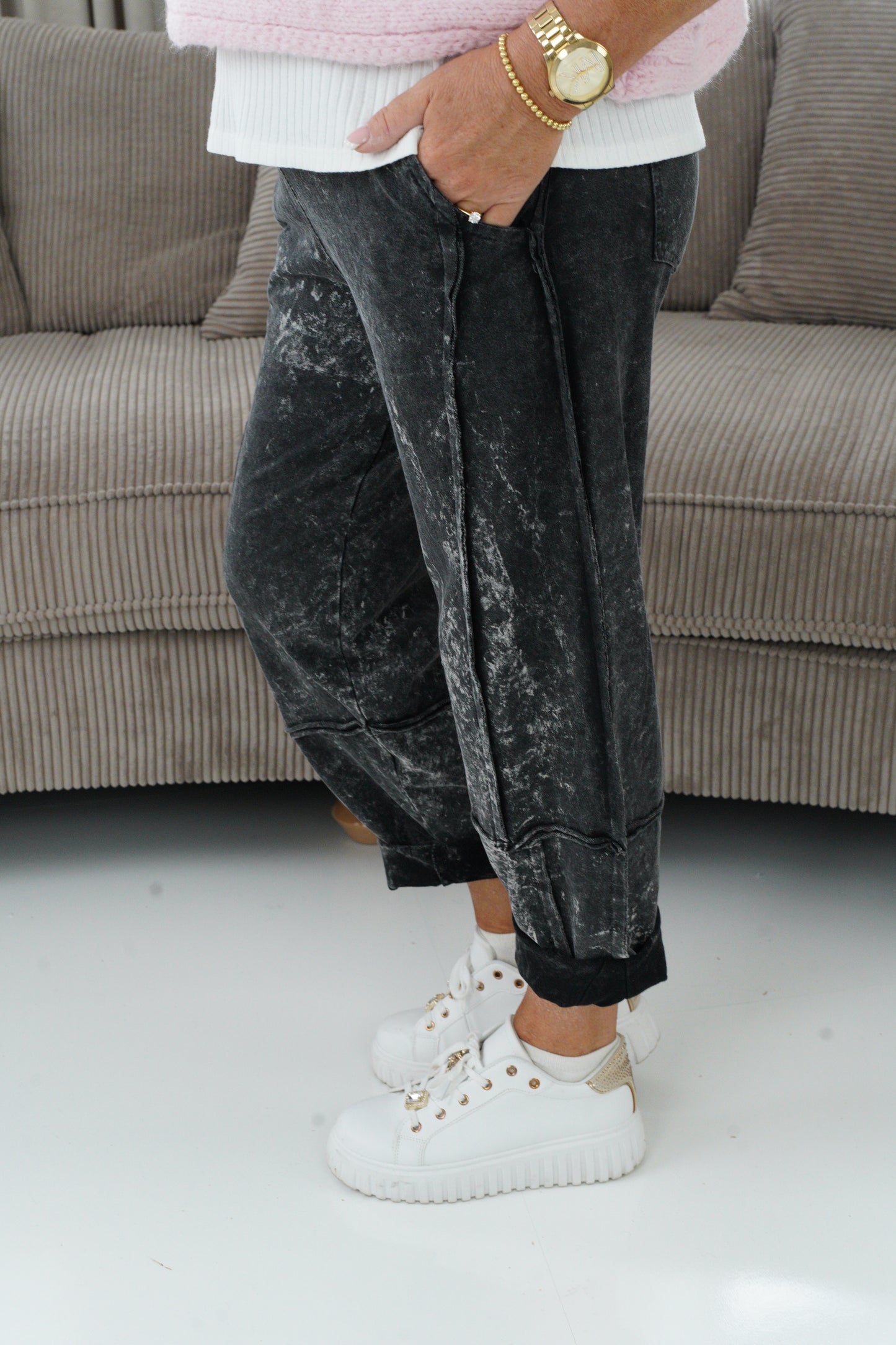 Joggpaant in Anthrazit (38-42+)