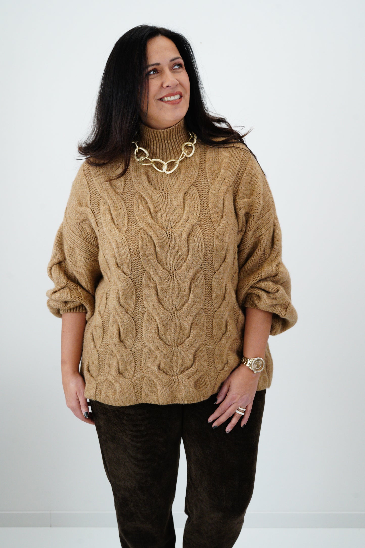 Pullover in Camel (40-46)