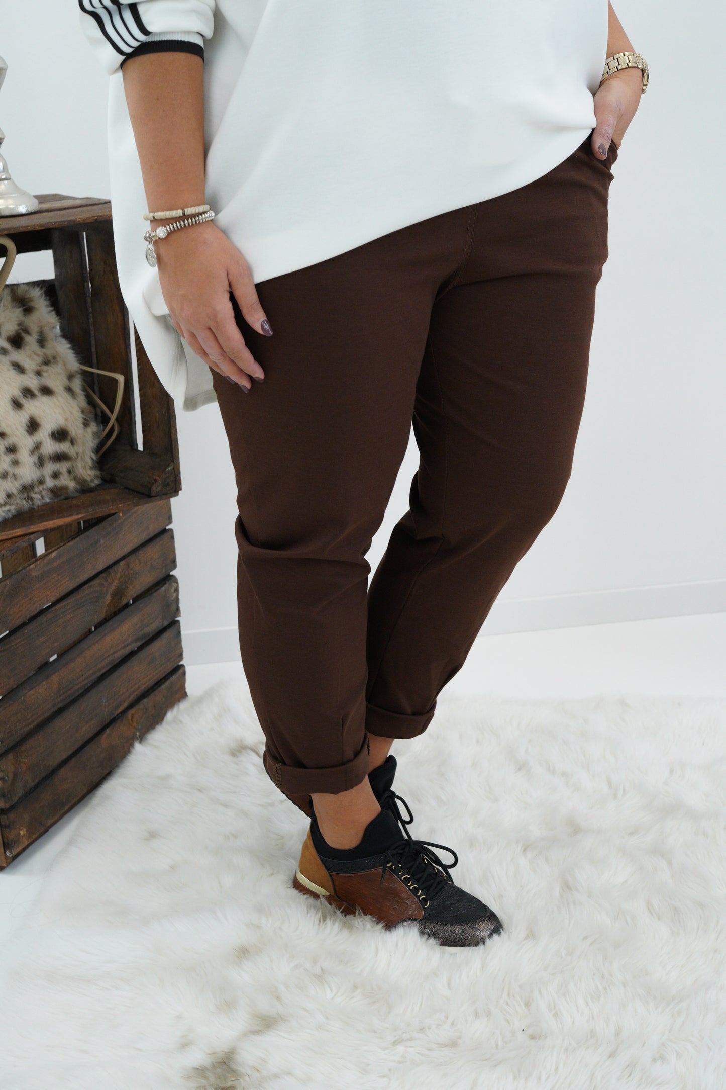 Joggpant in Schoko (42-46)