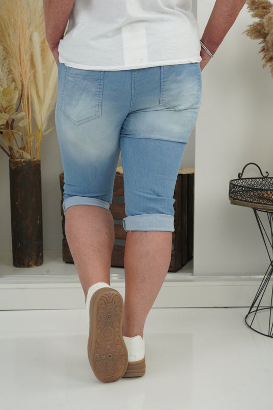 Jeans-Bermuda in Jeans-Blau (38-42)