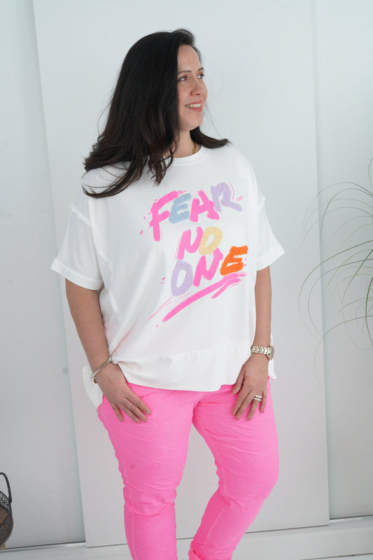 Sweatshirt in Off-White-Bunt (40-46)