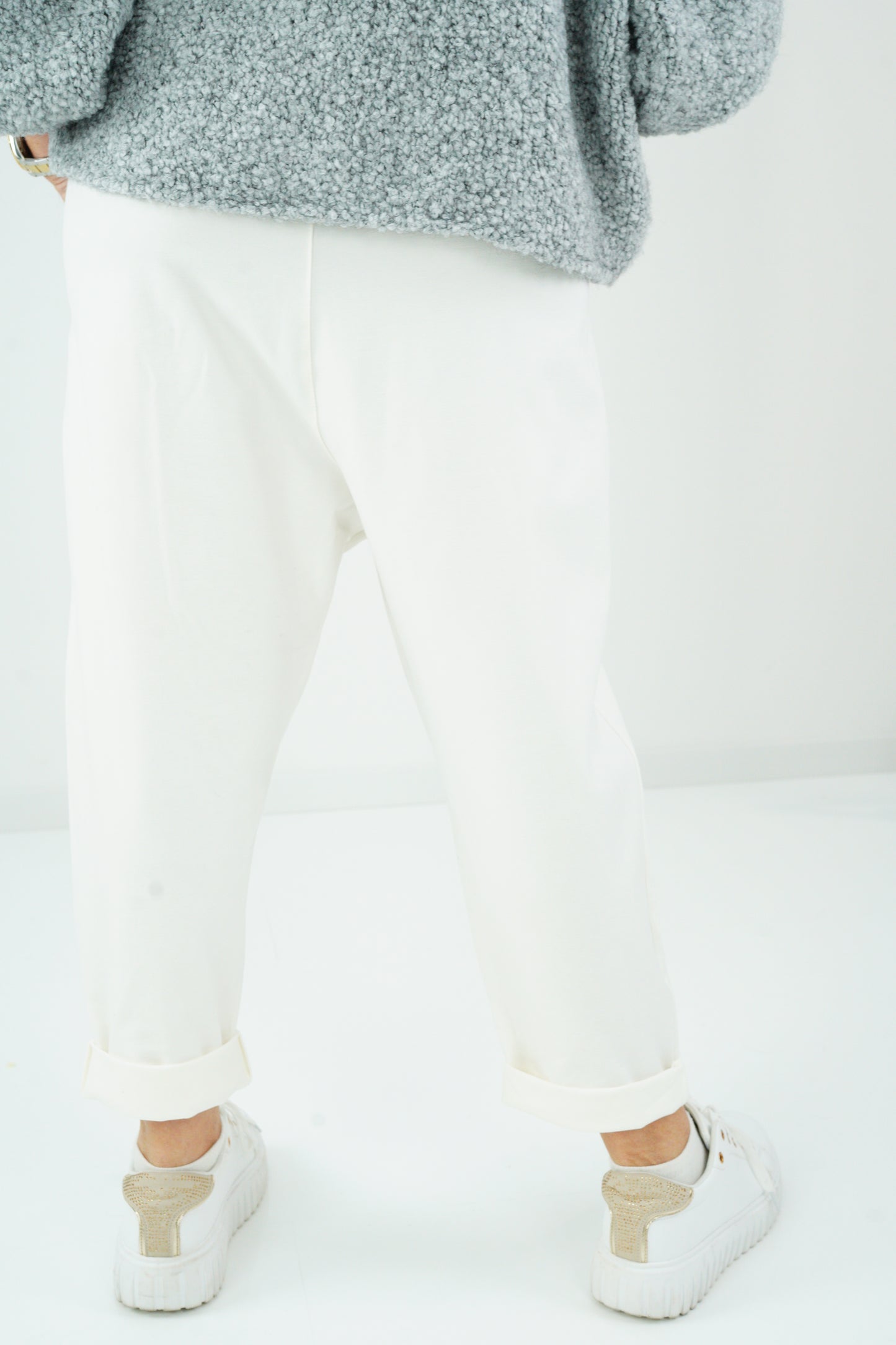 Baggy-Hose in Off-White (38-42+)