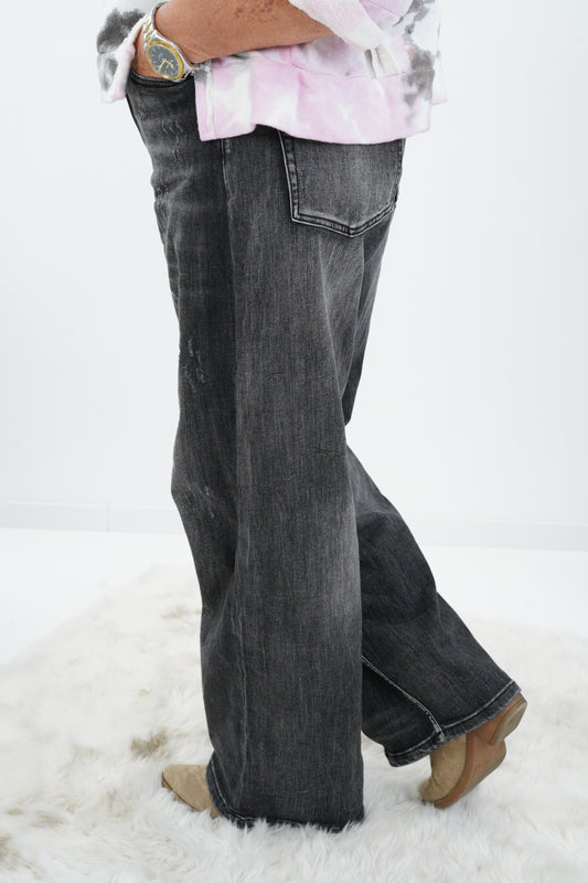 Jeans in Dunkelgrau-Schwarz (M,L,XL)