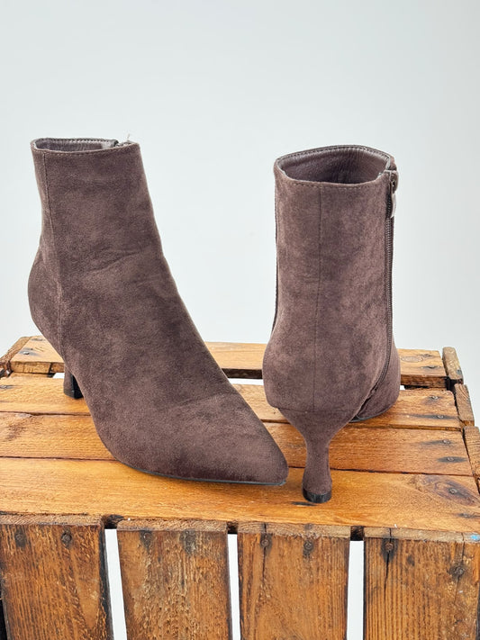 Elegante Stiefelette in edlem Braun (36,37,38,39,40,41)