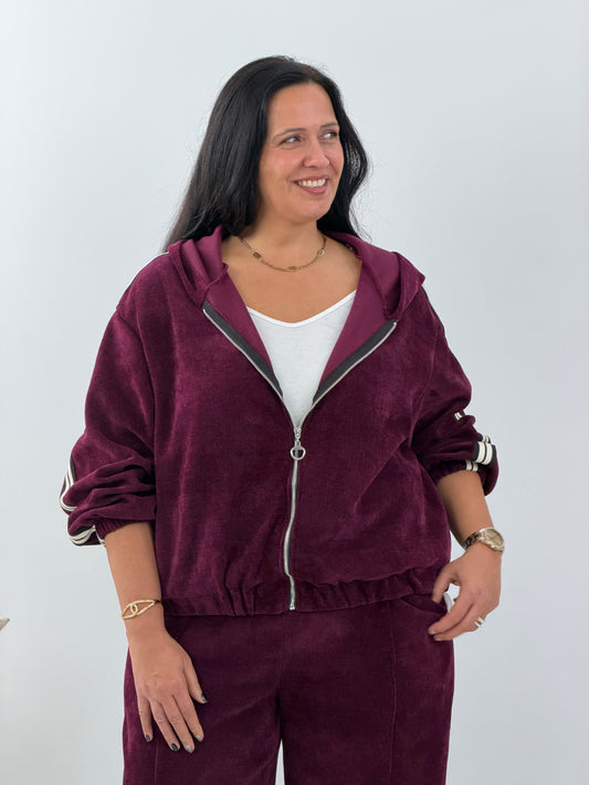 Jacke in edlem Bordeaux (38-44)