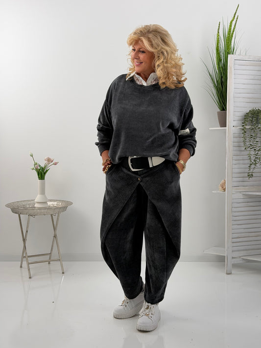 Sweatshirt in elegantem Grau (38-44)