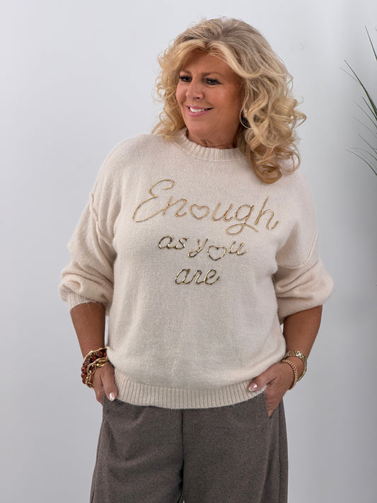 Pullover in sanftem Beige (38-44)