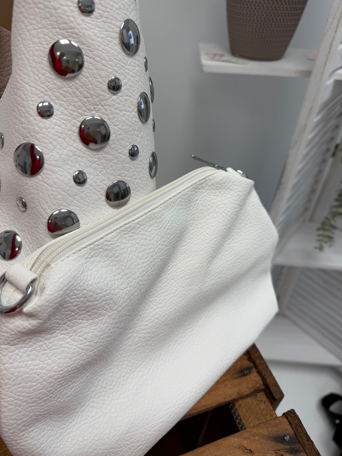 Große Tasche in Weiß