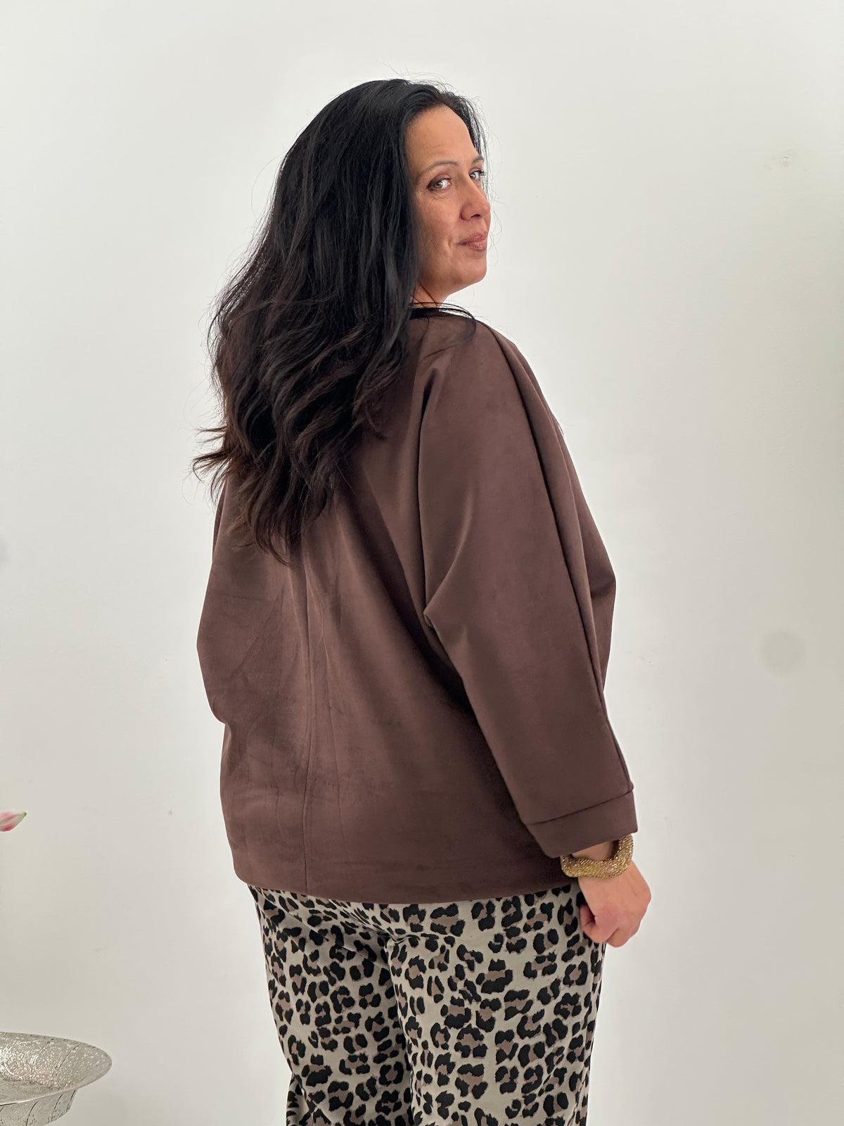 Sweatshirt im edlem Schoko (40-44/46)