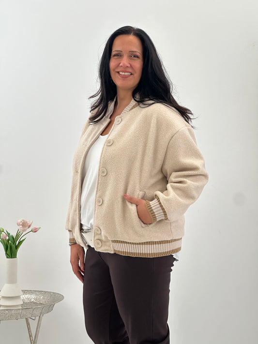 Jacke in elegantem Beige (40-44)