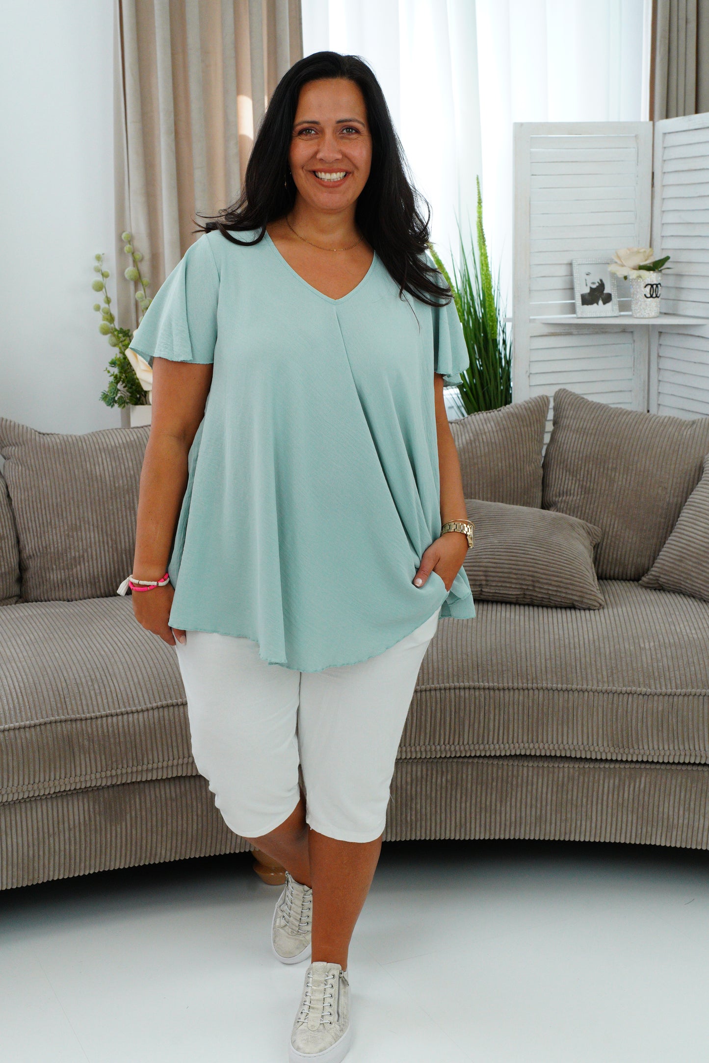 T-Shirt in Salbei (42-46)