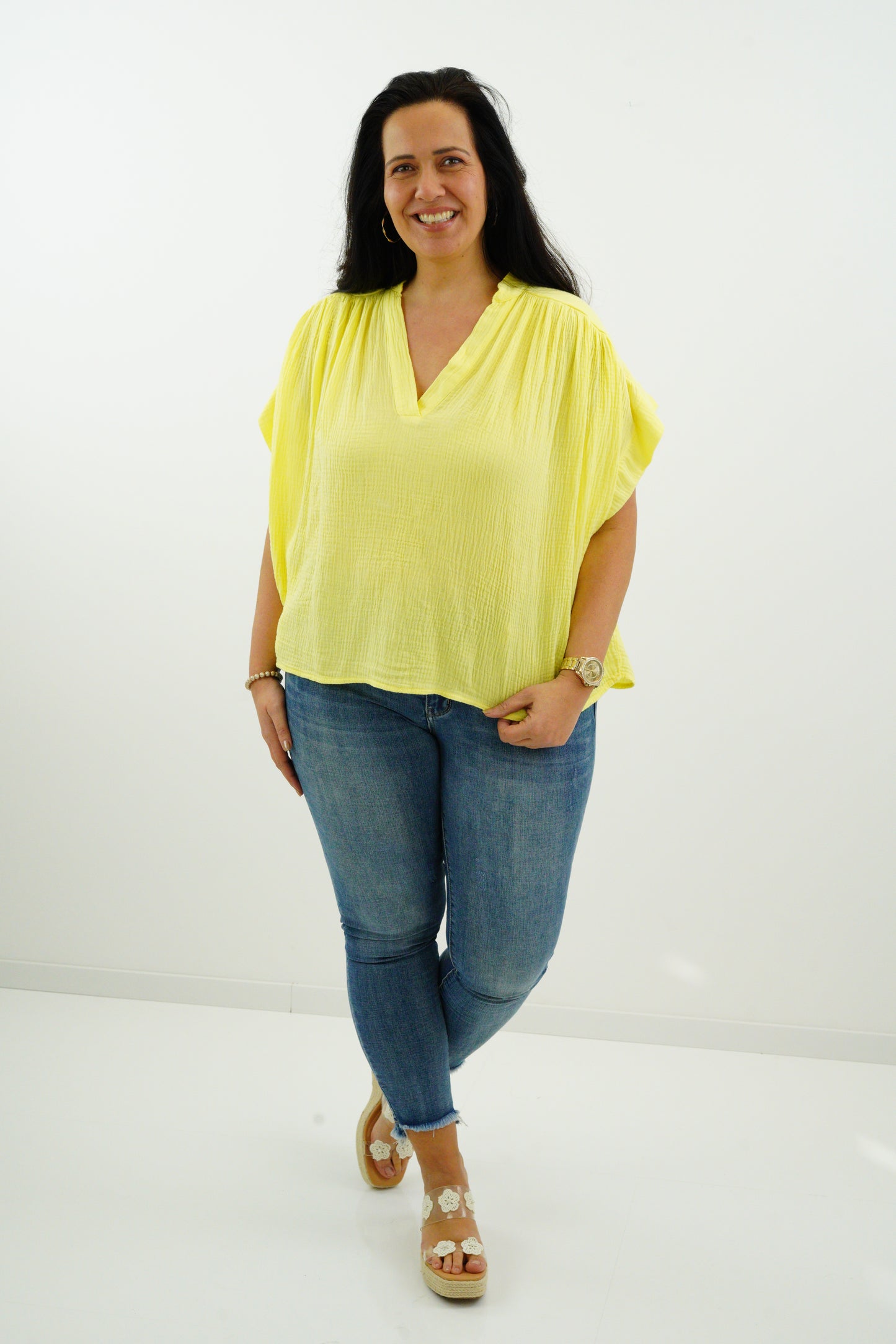 Musselin-Bluse "Leni" (40-42+)