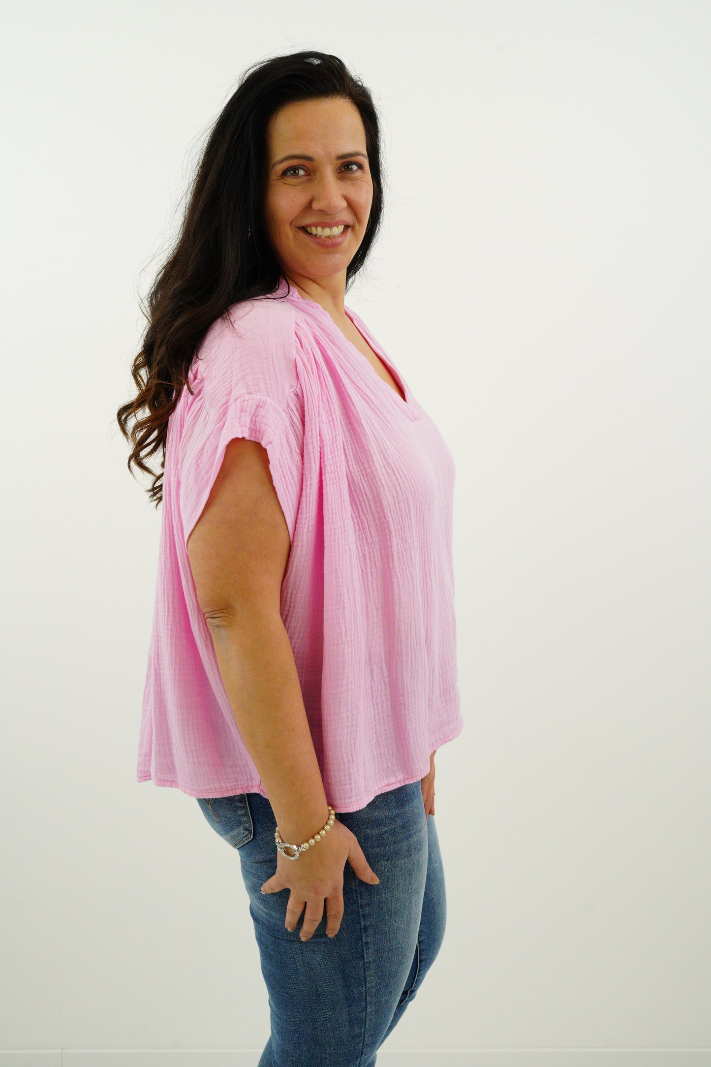 Musselin-Bluse "Leni" (40-42+)
