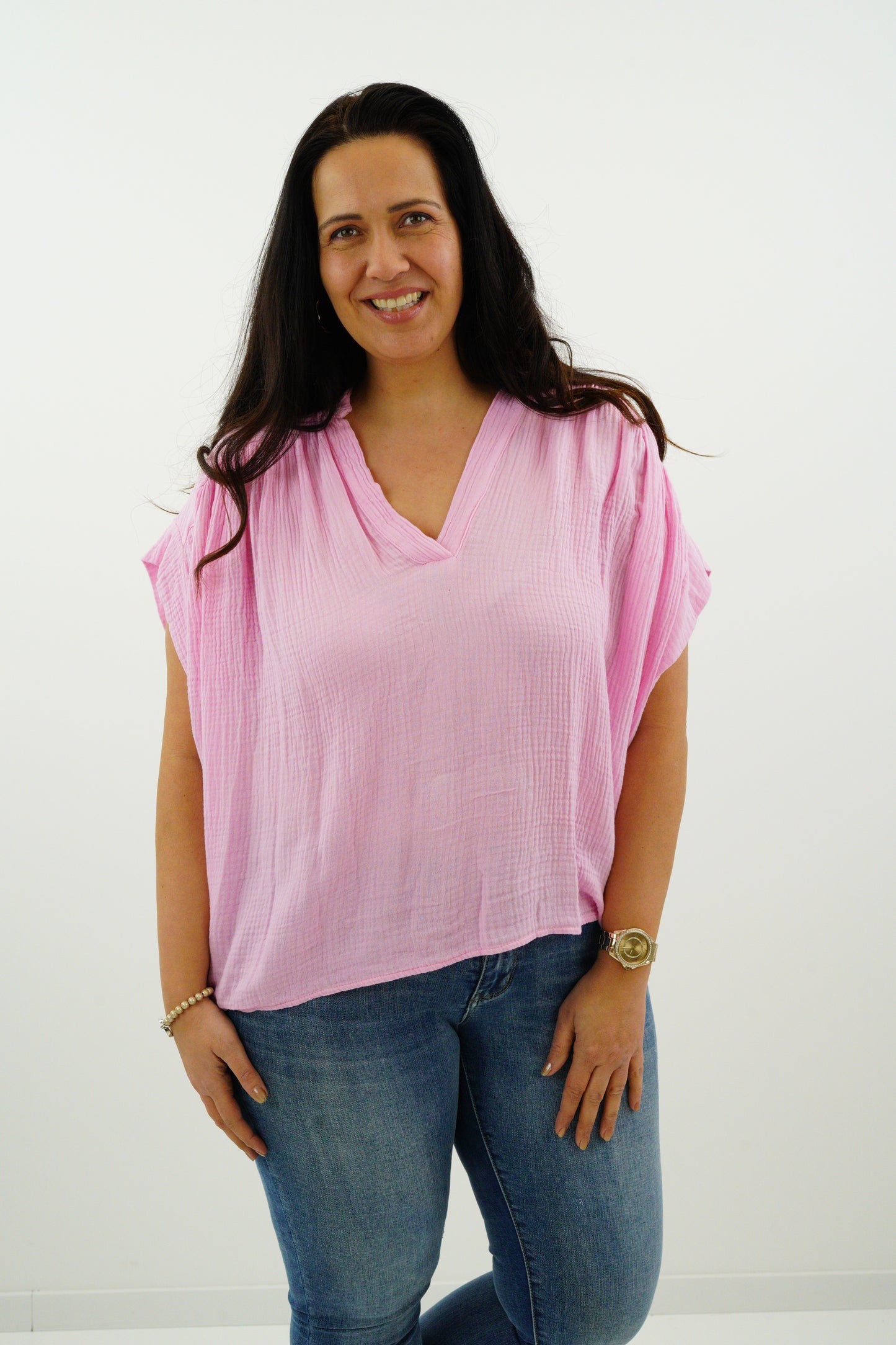 Musselin-Bluse "Leni" (40-42+)