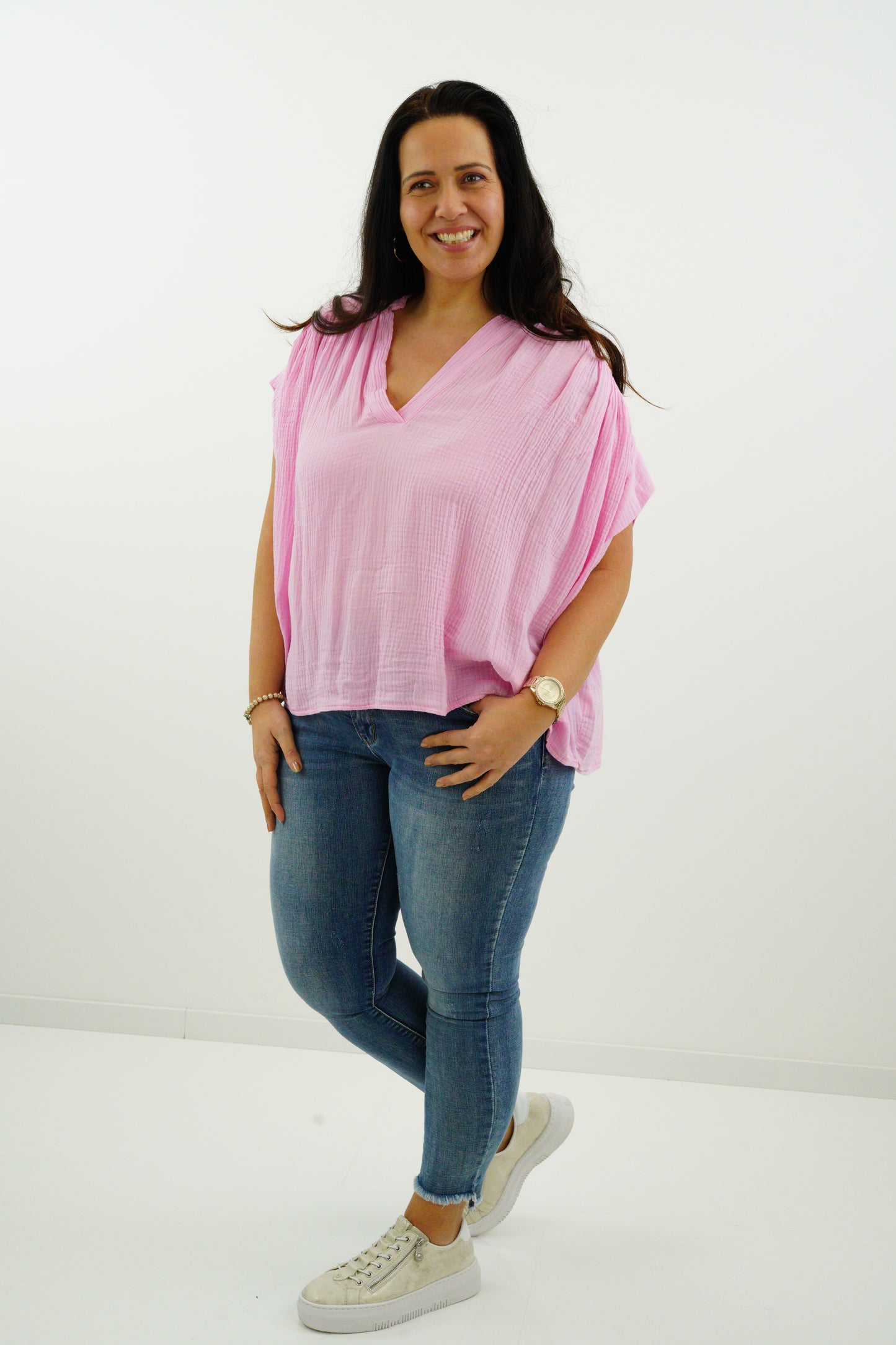 Musselin-Bluse "Leni" (40-42+)