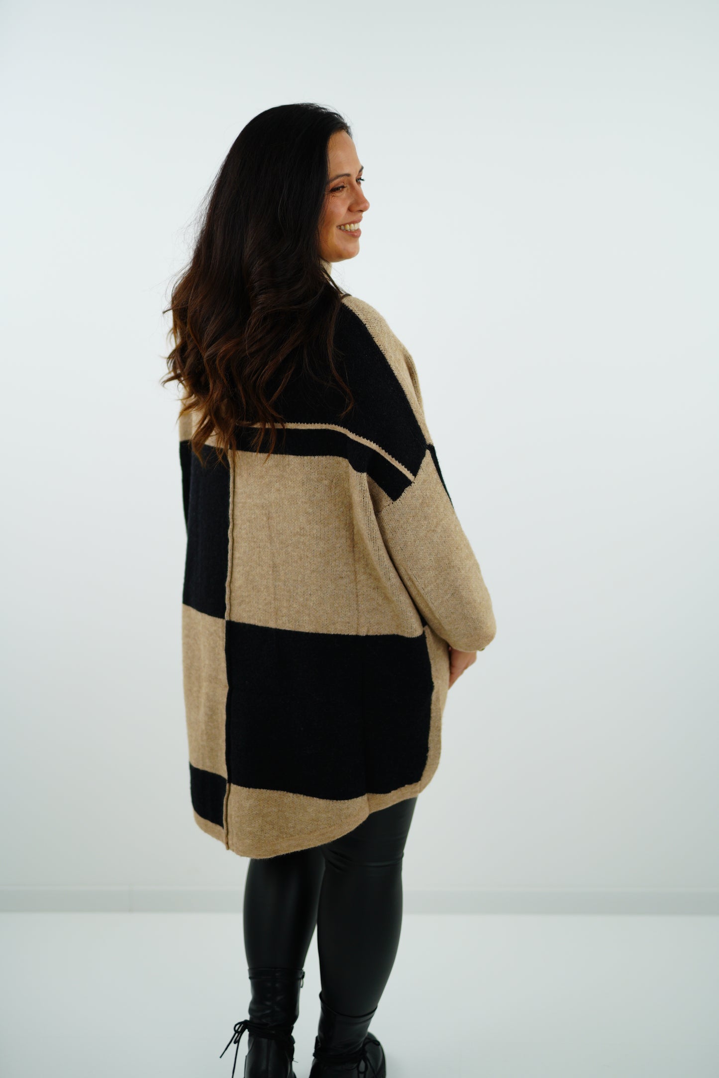 Strickpullover "Sina" (42-46+) braun-beige