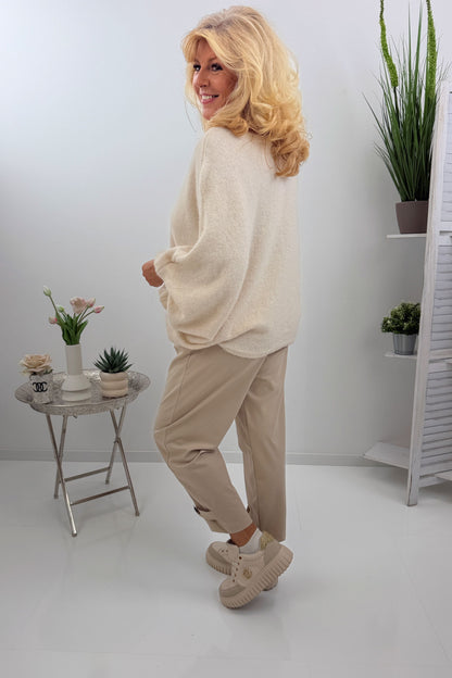 Stilvolle Hose in Beige (38-42/44)