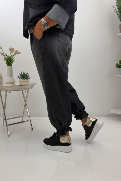 Coole Jeans in klassischem Schwarz (38-42/44)