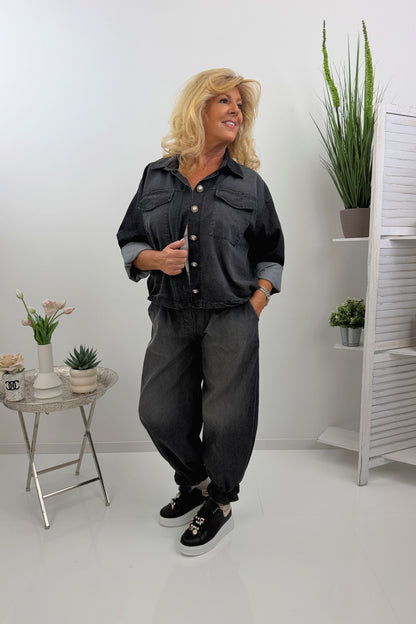 Coole Jeans in klassischem Schwarz (38-42/44)