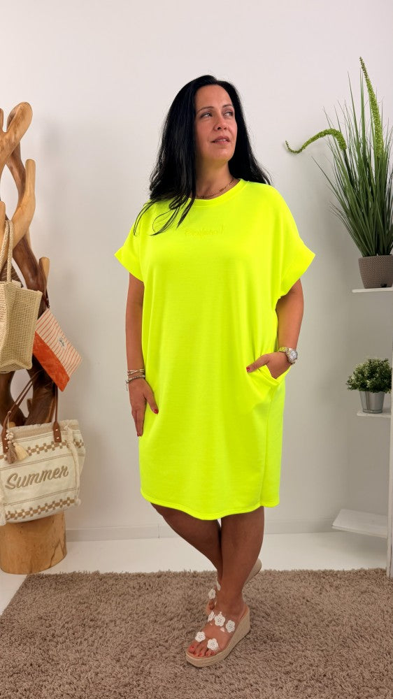 Kleid in Neon Gelb (40-46)